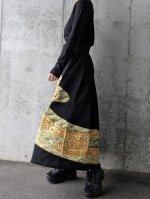 画像3: 【金駒流水×亀甲花菱】黒留袖オーバースカート (3)