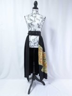 画像6: 【金駒流水×亀甲花菱】黒留袖オーバースカート (6)