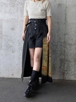 画像3: 【飛鶴×御所車文様】黒留袖オーバースカート (3)