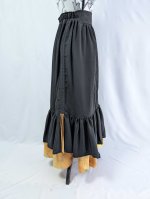 画像22: 【黒留袖-梅重-×小紋-山吹-】マーガレット＆シャンデリアフリルスカート (22)