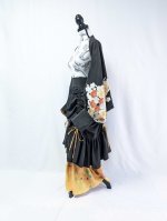 画像41: 【黒留袖-梅重-×小紋-山吹-】マーガレット＆シャンデリアフリルスカート (41)