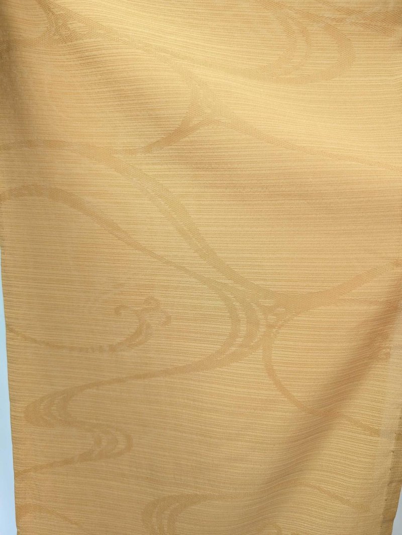 画像20: 【流水地紋×五三桐紋】柑子色シースルーフリルガウン (20)