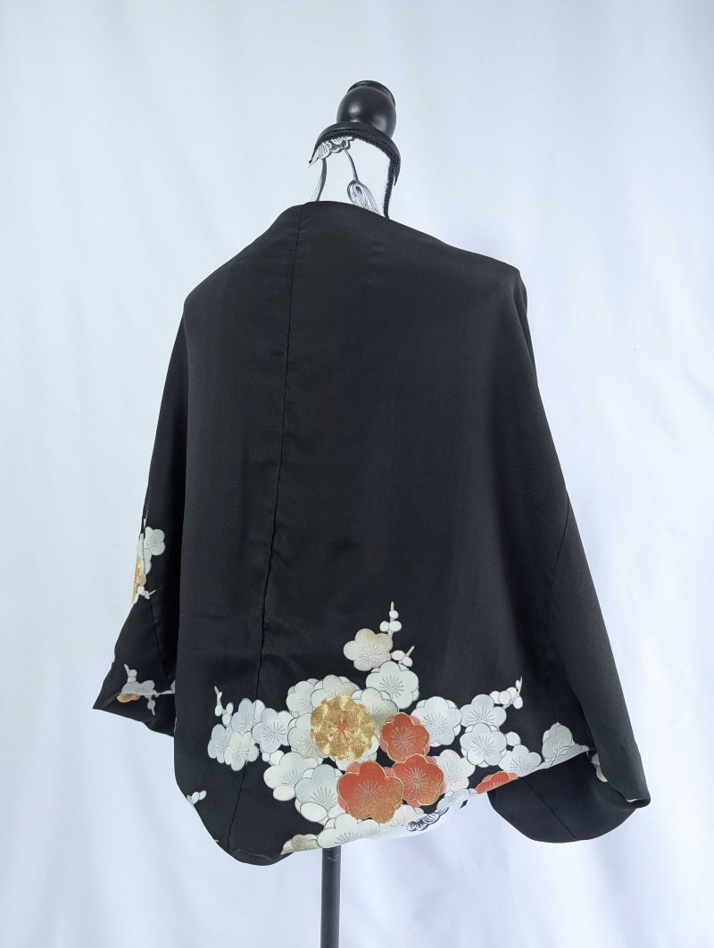 画像16: 【黒留袖-梅重-×小紋-山吹-】マーガレット＆シャンデリアフリルスカート (16)