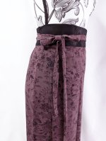 画像27: 【葡萄染色×鳳凰に草花文様】小紋ラップスカートセットアップ (27)