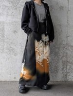 画像1: 【墨黒×松葉白金】黒留袖ワイドラップパンツ (1)