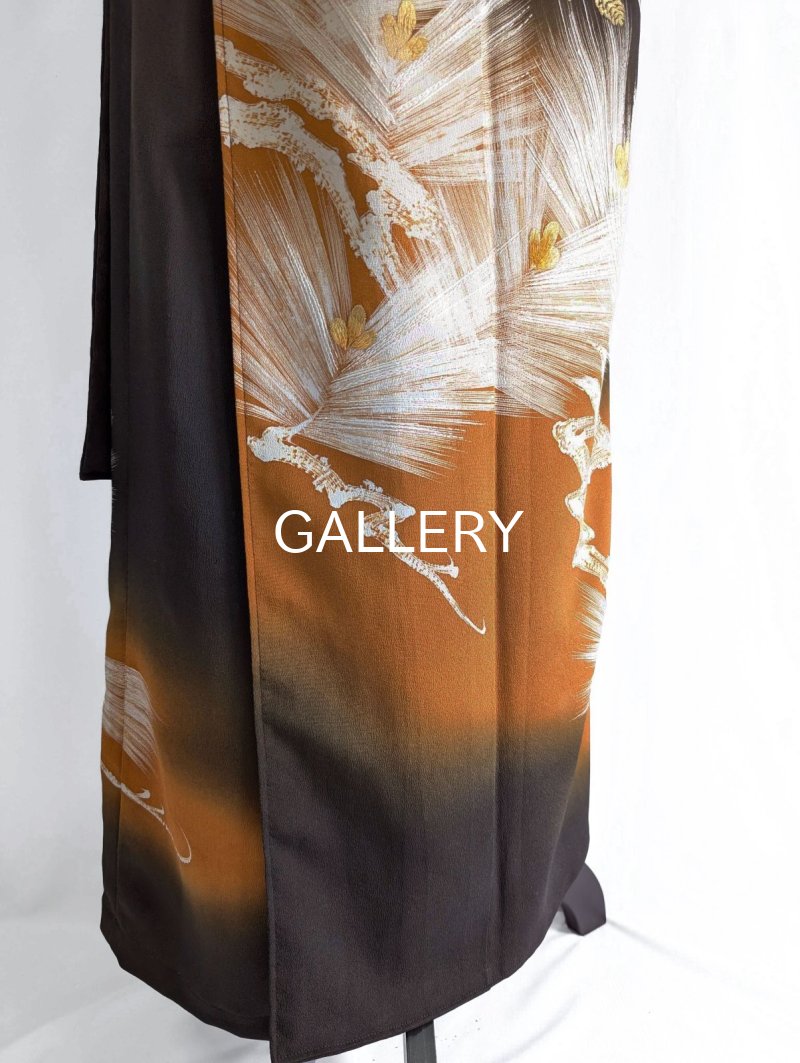 画像28: 【墨黒×松葉白金】黒留袖ワイドラップパンツ (28)