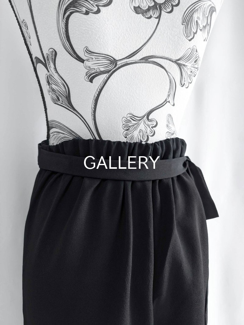 画像18: 【墨黒×松葉白金】黒留袖ワイドラップパンツ (18)