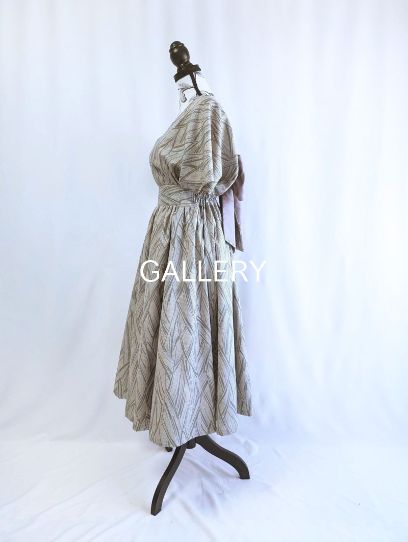 画像33: 【小町鼠×鳩羽色】織り着物無限wayワンピース&リボンビスチェ (33)