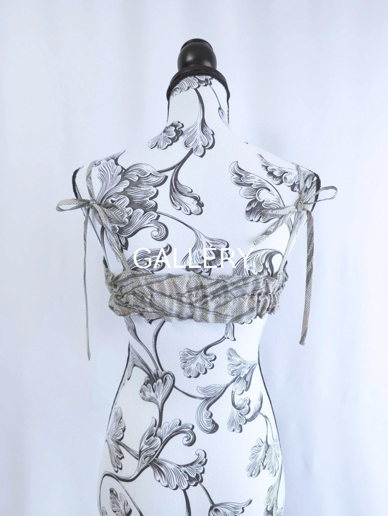 画像11: 【小町鼠×鳩羽色】織り着物無限wayワンピース&リボンビスチェ (11)