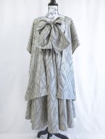 画像20: 【小町鼠×鳩羽色】織り着物無限wayワンピース＆リボンビスチェ (20)
