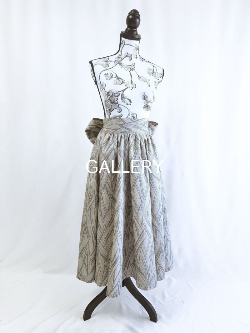 画像46: 【小町鼠×鳩羽色】織り着物無限wayワンピース&リボンビスチェ (46)