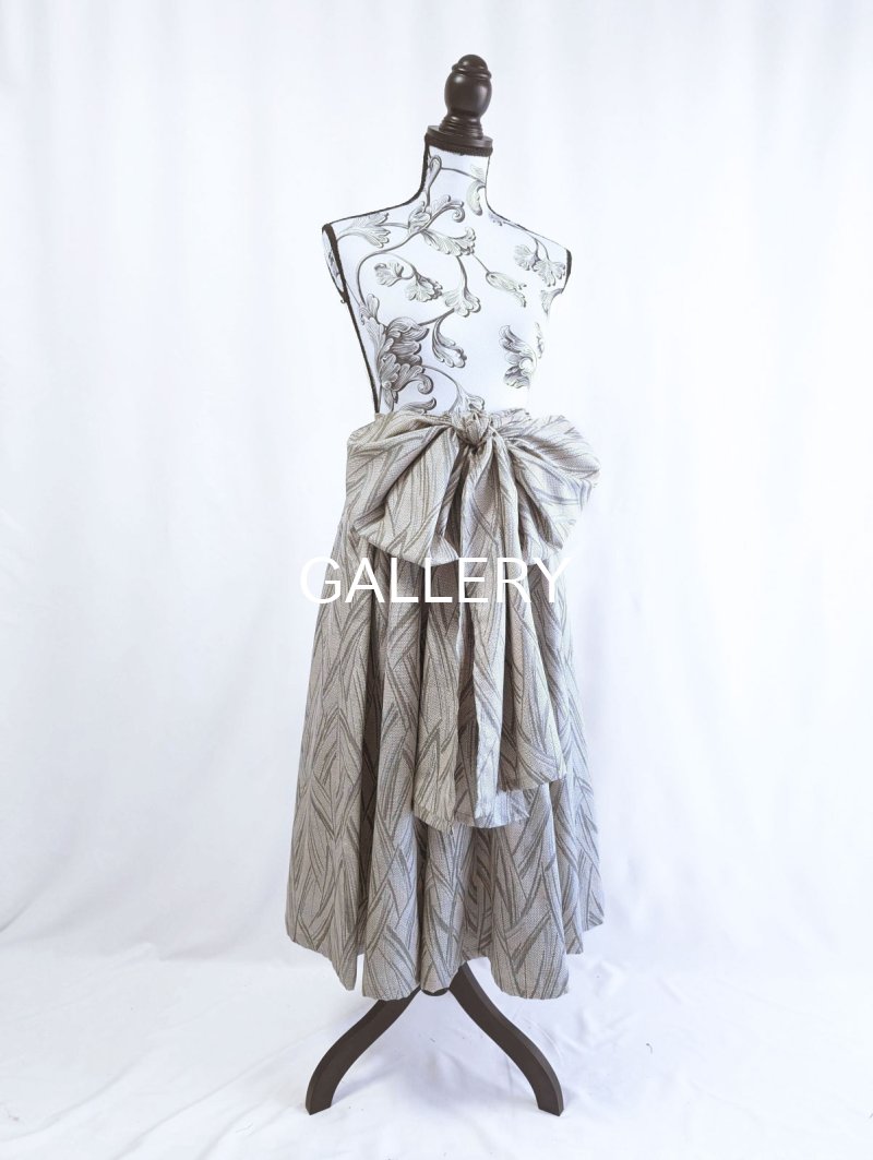 画像47: 【小町鼠×鳩羽色】織り着物無限wayワンピース&リボンビスチェ (47)