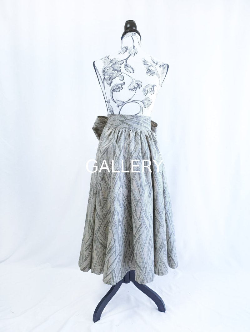 画像48: 【小町鼠×鳩羽色】織り着物無限wayワンピース&リボンビスチェ (48)