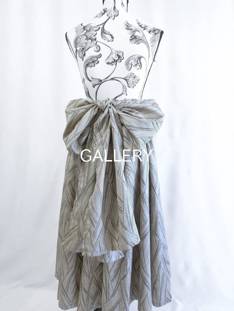 画像45: 【小町鼠×鳩羽色】織り着物無限wayワンピース&リボンビスチェ (45)