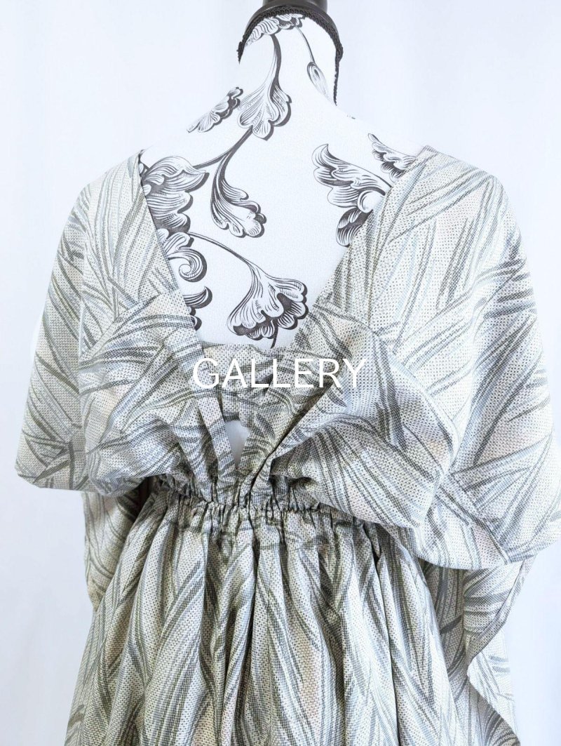 画像25: 【小町鼠×鳩羽色】織り着物無限wayワンピース&リボンビスチェ (25)