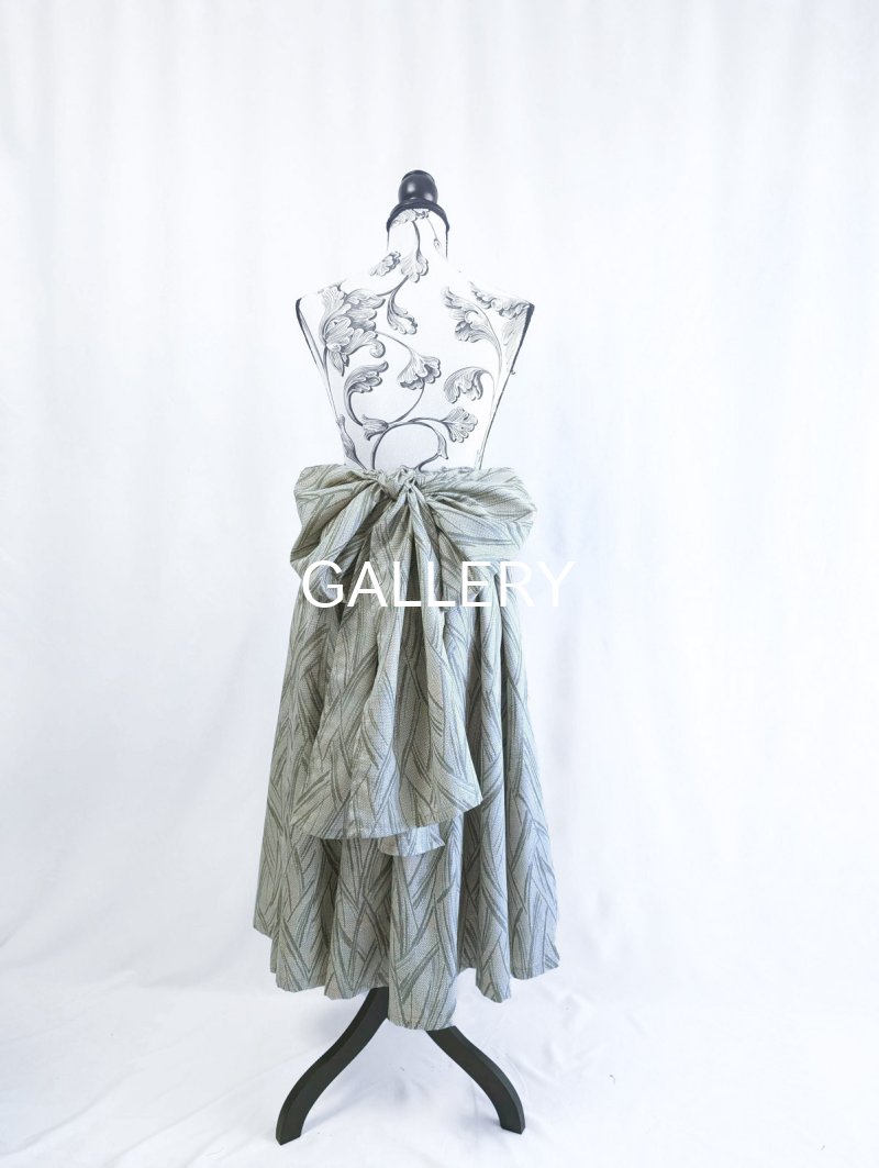 画像44: 【小町鼠×鳩羽色】織り着物無限wayワンピース&リボンビスチェ (44)