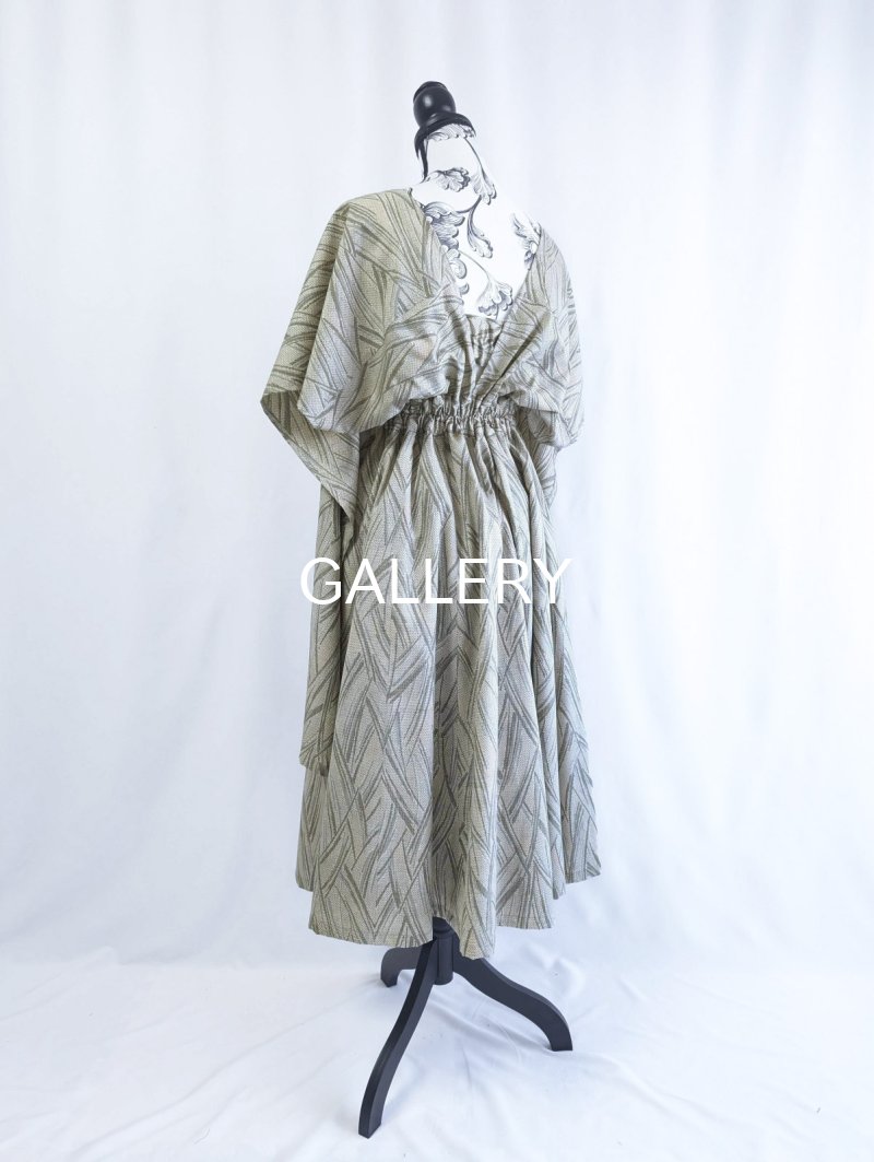 画像23: 【小町鼠×鳩羽色】織り着物無限wayワンピース&リボンビスチェ (23)