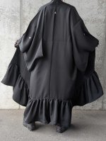 画像5: 【尻合せ三つ洲浜紋】黒紋付フリルガウン (5)