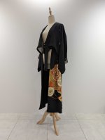 画像23: 【牡丹×丸に剣片食紋】黒留袖オーバースカートセットアップ - Directed Waist - (23)