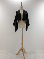 画像36: 【牡丹×丸に剣片食紋】黒留袖オーバースカートセットアップ - Directed Waist - (36)