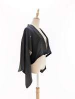 画像50: 【牡丹×丸に剣片食紋】黒留袖オーバースカートセットアップ - Directed Waist - (50)