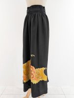 画像39: 【牡丹×丸に剣片食紋】黒留袖オーバースカートセットアップ - Directed Waist - (39)