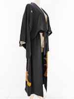 画像17: 【牡丹×丸に剣片食紋】黒留袖オーバースカートセットアップ - Directed Waist - (17)