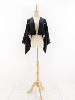 画像43: 【牡丹×丸に剣片食紋】黒留袖オーバースカートセットアップ - Directed Waist - (43)