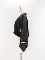 画像46: 【牡丹×丸に剣片食紋】黒留袖オーバースカートセットアップ - Directed Waist - (46)