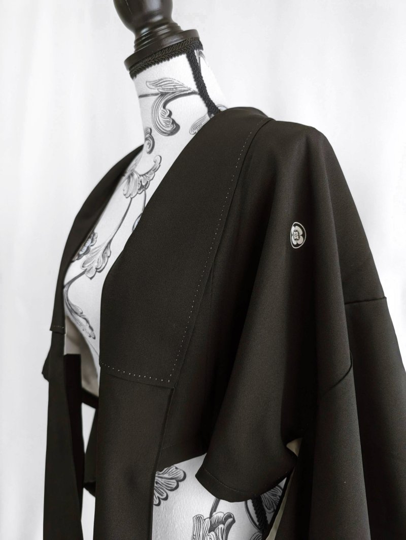画像9: 【丸に木瓜紋】ロングカラーリボンジャケット (9)