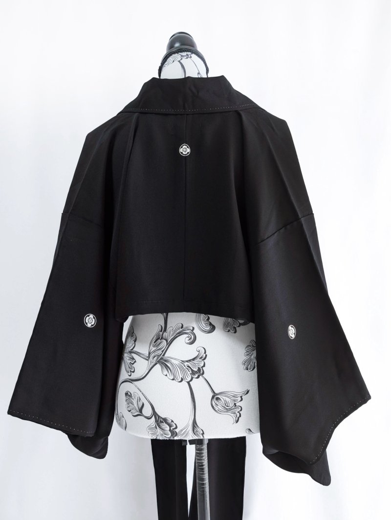 画像16: 【丸に木瓜紋】ロングカラーリボンジャケット (16)