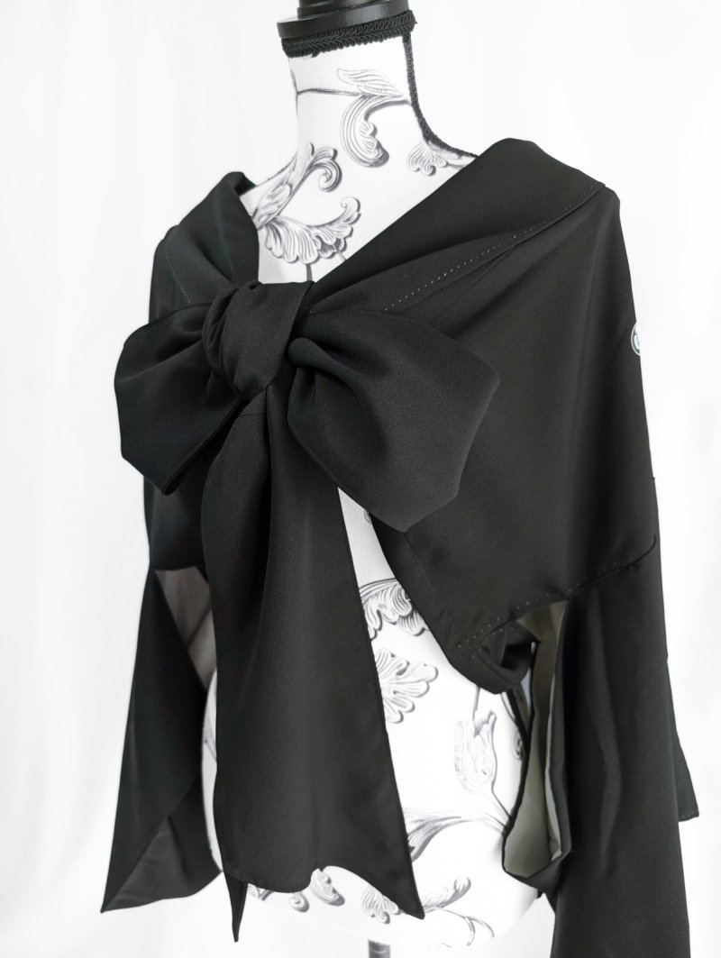 画像22: 【丸に木瓜紋】ロングカラーリボンジャケット (22)