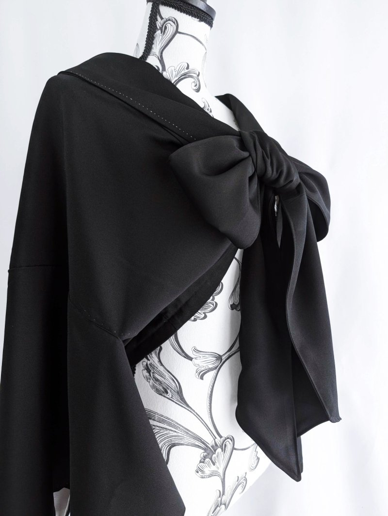 画像27: 【丸に木瓜紋】ロングカラーリボンジャケット (27)