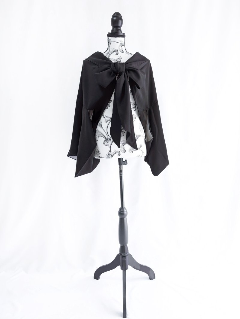 画像20: 【丸に木瓜紋】ロングカラーリボンジャケット (20)