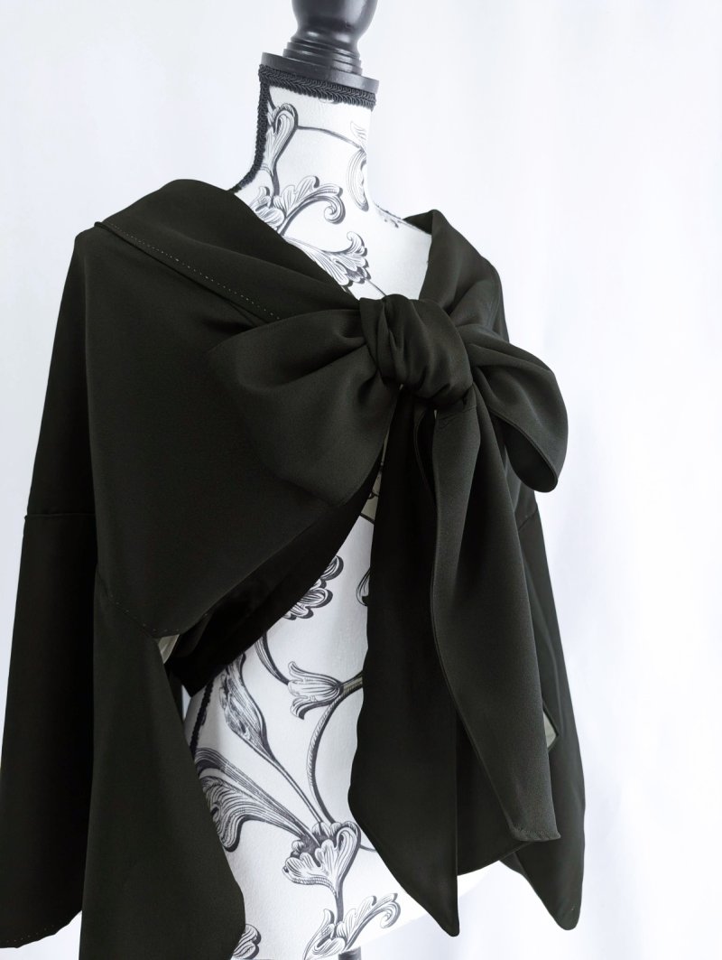 画像28: 【丸に木瓜紋】ロングカラーリボンジャケット (28)