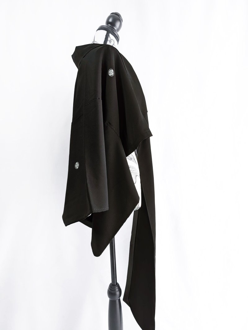 画像19: 【丸に木瓜紋】ロングカラーリボンジャケット (19)