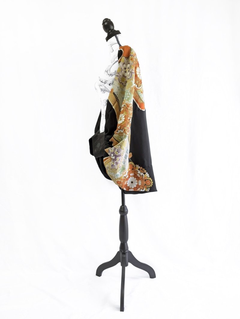 画像12: 【金駒華紋】黒留袖ビッグシルエットマーガレット (12)