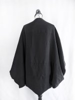 画像15: 【金駒華紋×紐文様】黒留袖ビッグシルエットマーガレットコート (15)