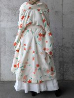 画像5: 【紅花小紋】バルーンロングガウン (5)