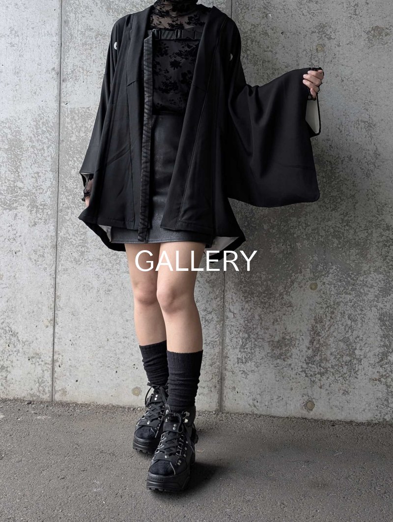 画像2: 【下がり藤紋】バックルベルトジャケット (2)