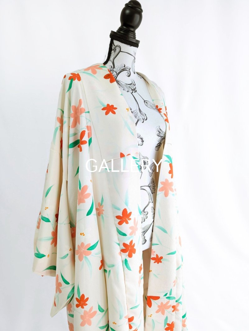 画像15: 【紅花小紋】バルーンロングガウン (15)