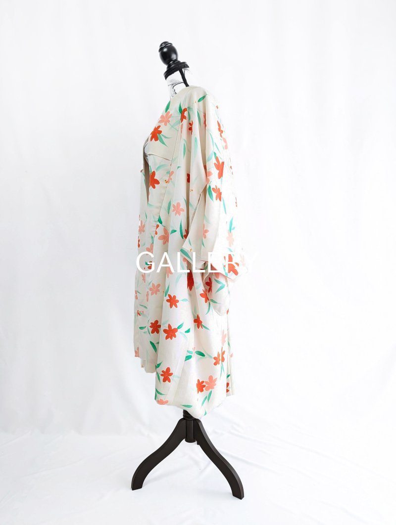 画像9: 【紅花小紋】バルーンロングガウン (9)