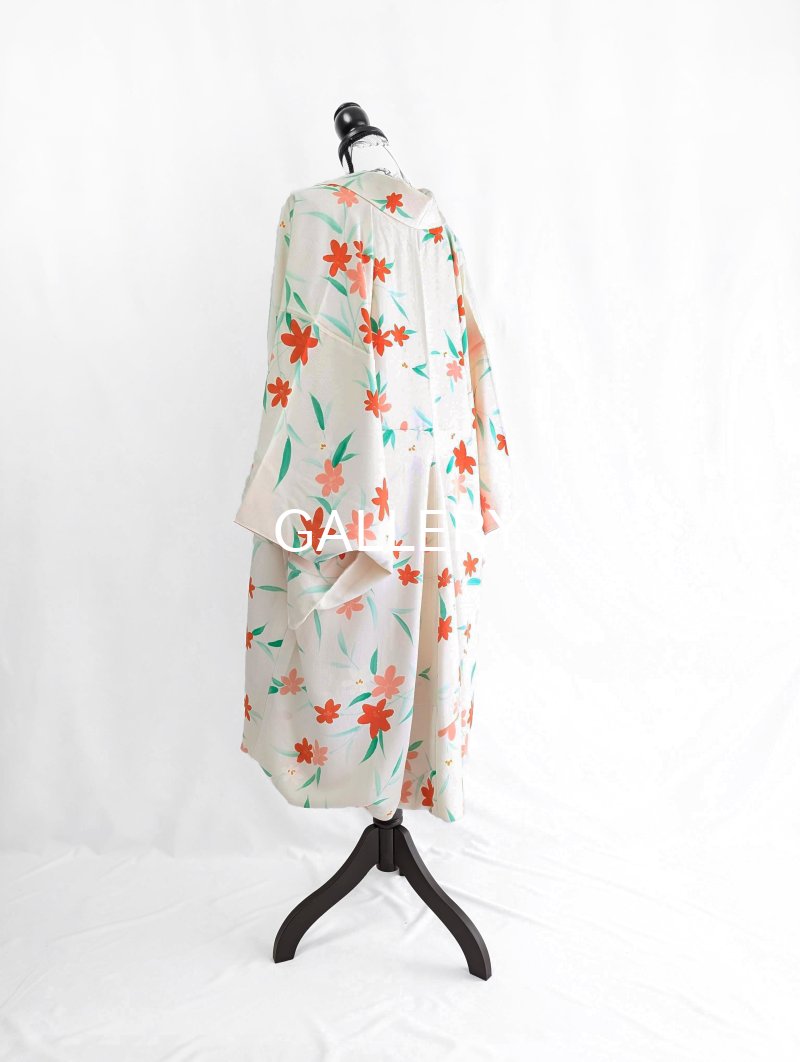 画像10: 【紅花小紋】バルーンロングガウン (10)