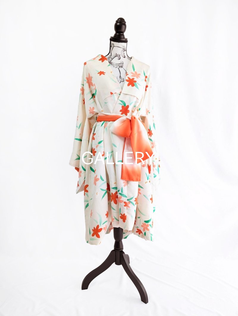 画像22: 【紅花小紋】バルーンロングガウン (22)