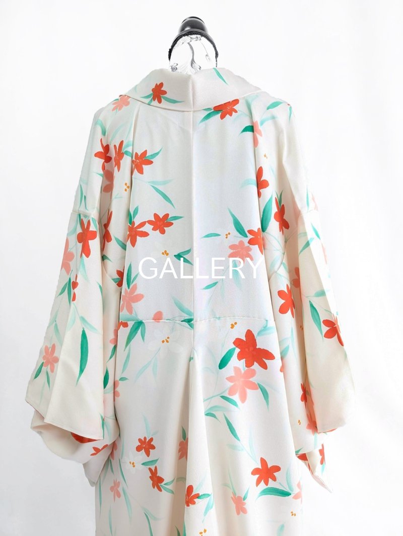 画像12: 【紅花小紋】バルーンロングガウン (12)