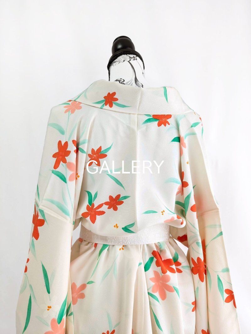 画像19: 【紅花小紋】バルーンロングガウン (19)