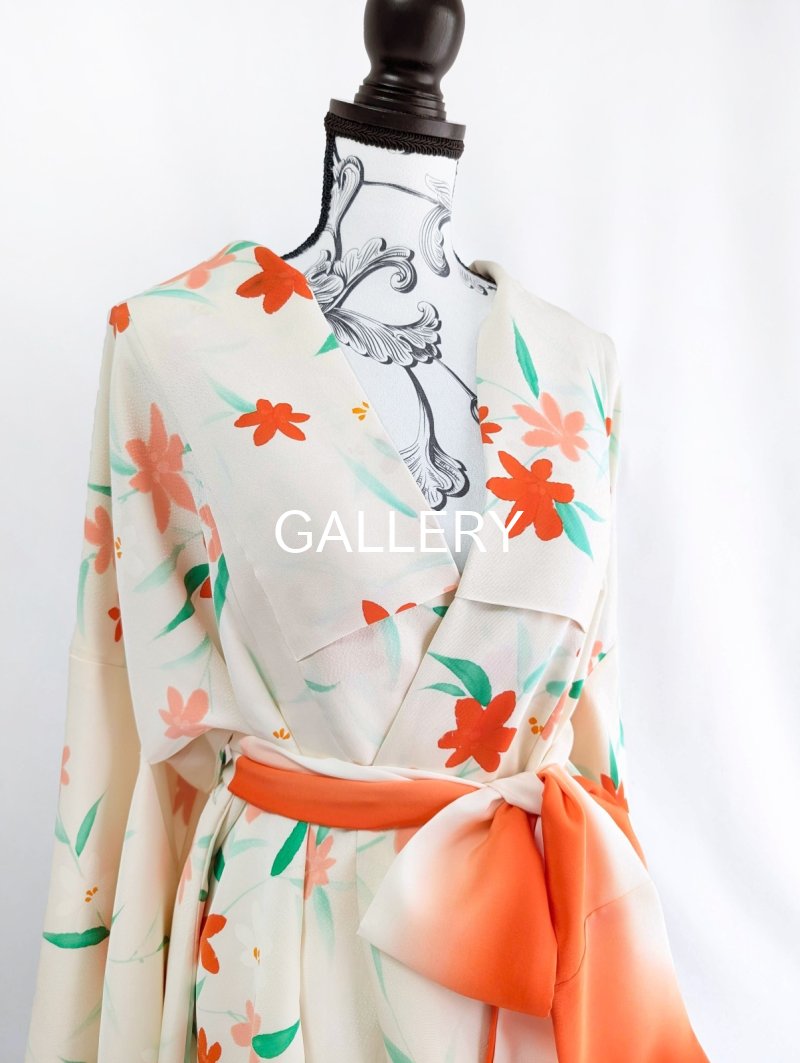 画像23: 【紅花小紋】バルーンロングガウン (23)