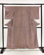 画像1: 絞り着物×ぼかし黄【袷着物】 (1)