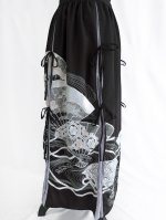 画像25: 【扇面流水文様×淡藤色】黒留袖スカートセットアップ (25)