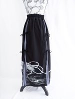 画像27: 【扇面流水文様×淡藤色】黒留袖スカートセットアップ (27)